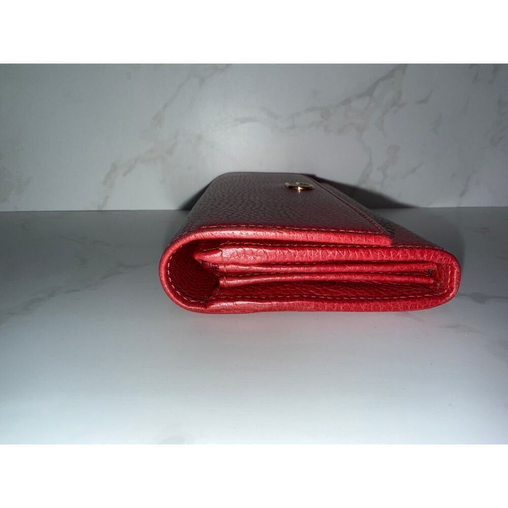 Gucci GG Marmont Continental Wallet in Red Leather - Picture 7 of 8
